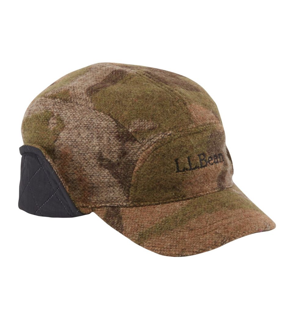 Adults' Maine Guide Wool Cap with PrimaLoft, Camouflage - L.L.Bean Value