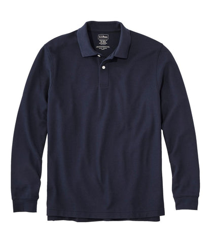 Men's Premium Double L® Polo, Long-Sleeve Without Pocket - L.L.Bean Value