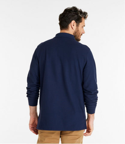 Men's Premium Double L® Polo, Long-Sleeve Without Pocket - L.L.Bean Value