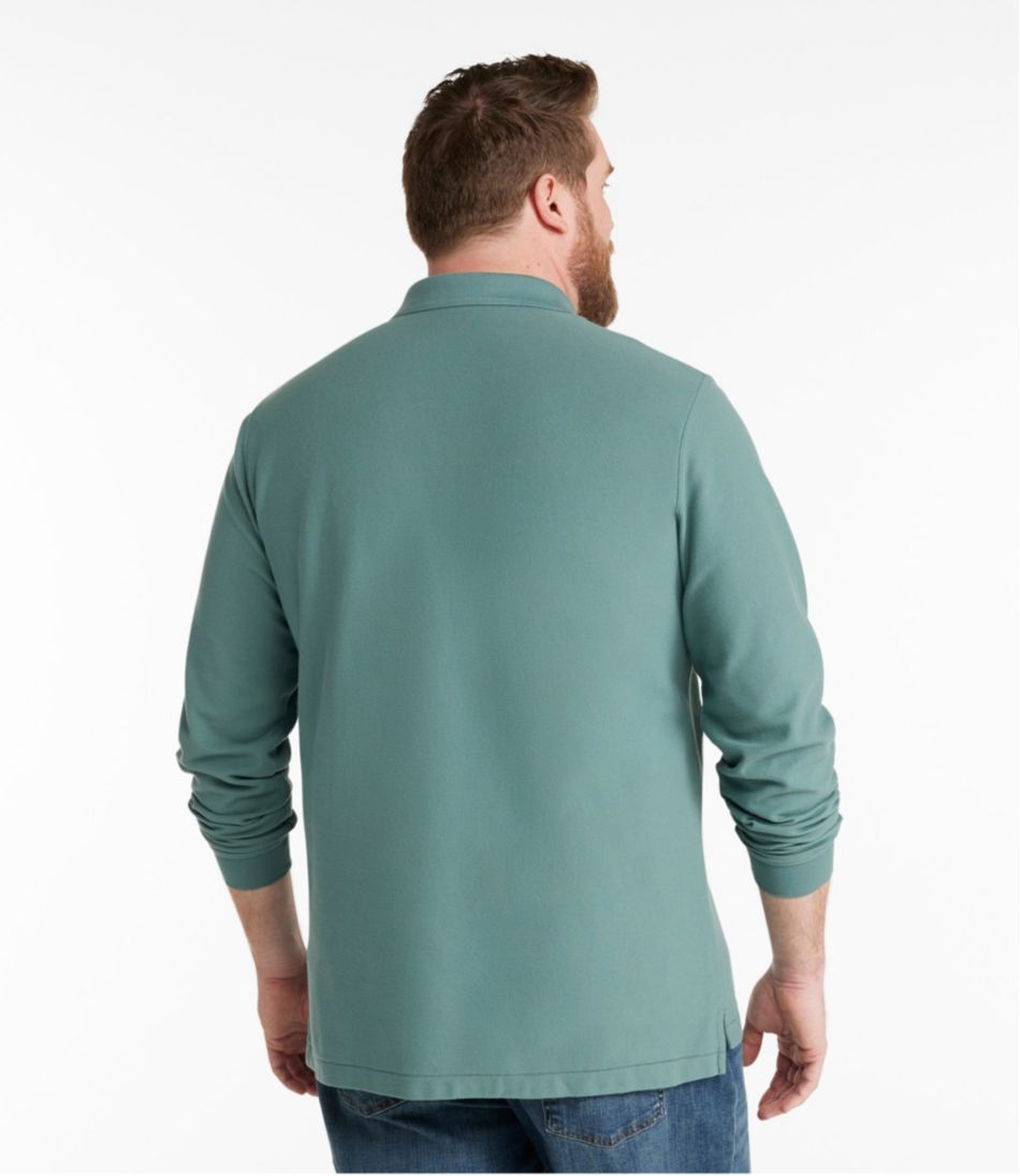 Men's Premium Double L® Polo, Long-Sleeve Without Pocket - L.L.Bean Value