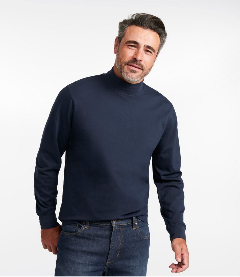 Men's Carefree Unshrinkable Mockneck Shirt - L.L.Bean Great Value