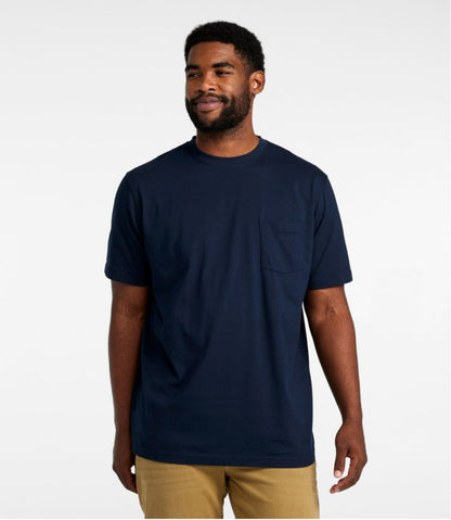 Men's Carefree Unshrinkable Tee with Pocket, Traditional Fit - L.L.Bean Latest