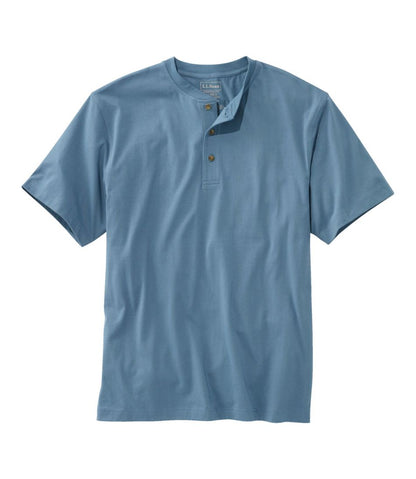 Men's Carefree Unshrinkable Tee, Traditional Fit, Henley - L.L.Bean Premium