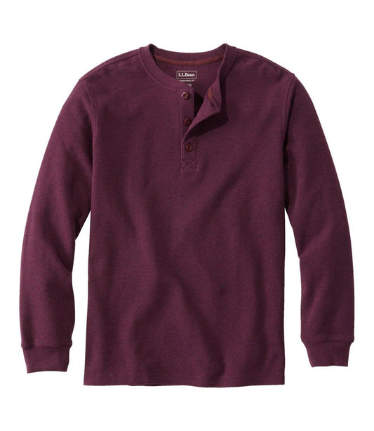 Men's Unshrinkable Mini-Waffle Henley, Long-Sleeve Traditional Fit - L.L.Bean Featured