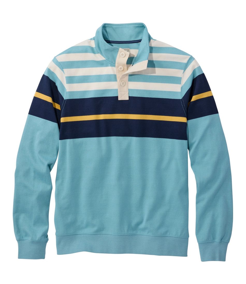 Men's Bean's Vintage Soft Rugby, Mockneck, Chest Stripe - L.L.Bean Best Seller