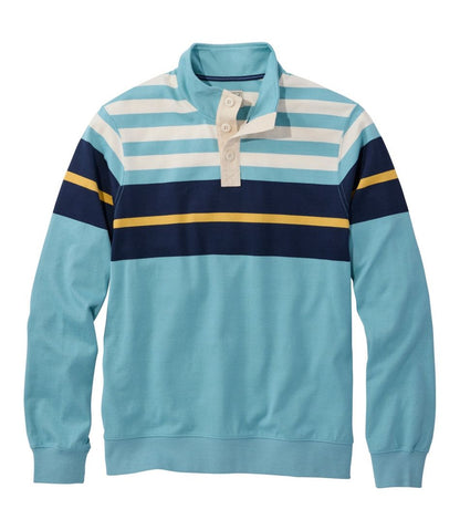 Men's Bean's Vintage Soft Rugby, Mockneck, Chest Stripe - L.L.Bean Best Seller