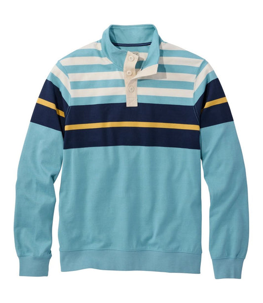 Men's Bean's Vintage Soft Rugby, Mockneck, Chest Stripe - L.L.Bean Best Seller