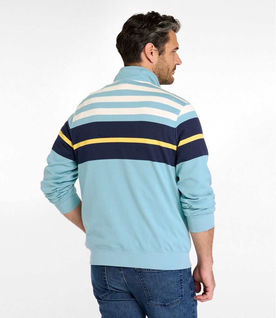 Men's Bean's Vintage Soft Rugby, Mockneck, Chest Stripe - L.L.Bean Best Seller
