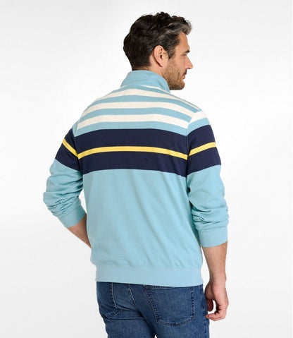 Men's Bean's Vintage Soft Rugby, Mockneck, Chest Stripe - L.L.Bean Best Seller