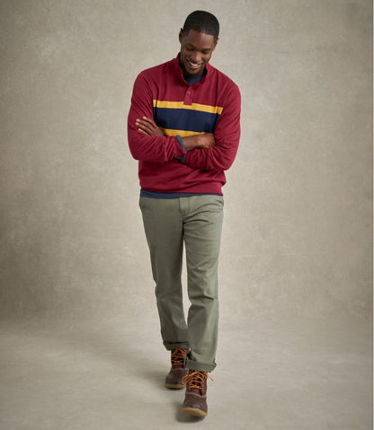 Men's Bean's Vintage Soft Rugby, Mockneck, Chest Stripe - L.L.Bean Best Seller