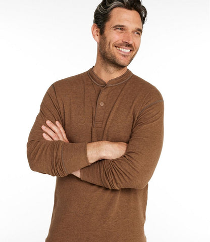 Men's Two-Layer River Driver's Shirt®, Traditional Fit Henley - L.L.Bean Recommended