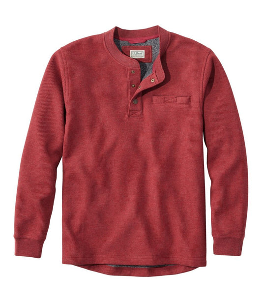 Men's Katahdin Iron Works® Bonded Waffle Fleece Henley - L.L.Bean Everyday