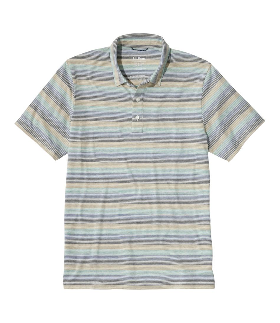 Men's Comfort Stretch Performance® Pima Polo, Short-Sleeve, Stripe - L.L.Bean Latest