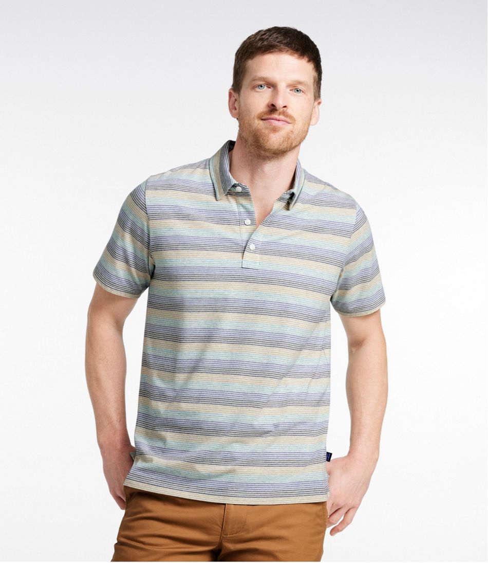 Men's Comfort Stretch Performance® Pima Polo, Short-Sleeve, Stripe - L.L.Bean Latest