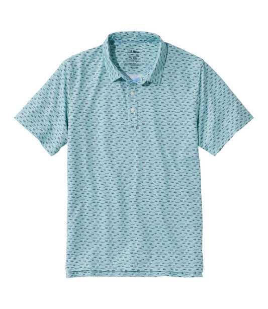 Men's Comfort Stretch Performance® Party Polo, Slightly Fitted, Short-Sleeve, Print - L.L.Bean Trusted