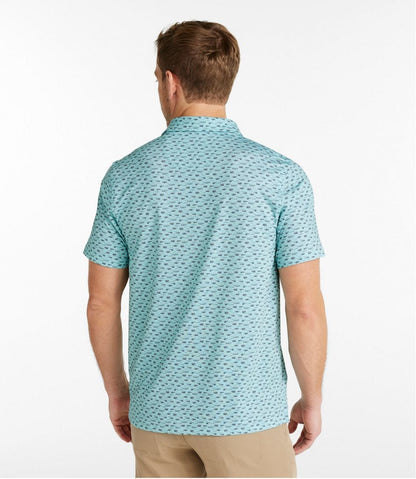 Men's Comfort Stretch Performance® Party Polo, Slightly Fitted, Short-Sleeve, Print - L.L.Bean Trusted
