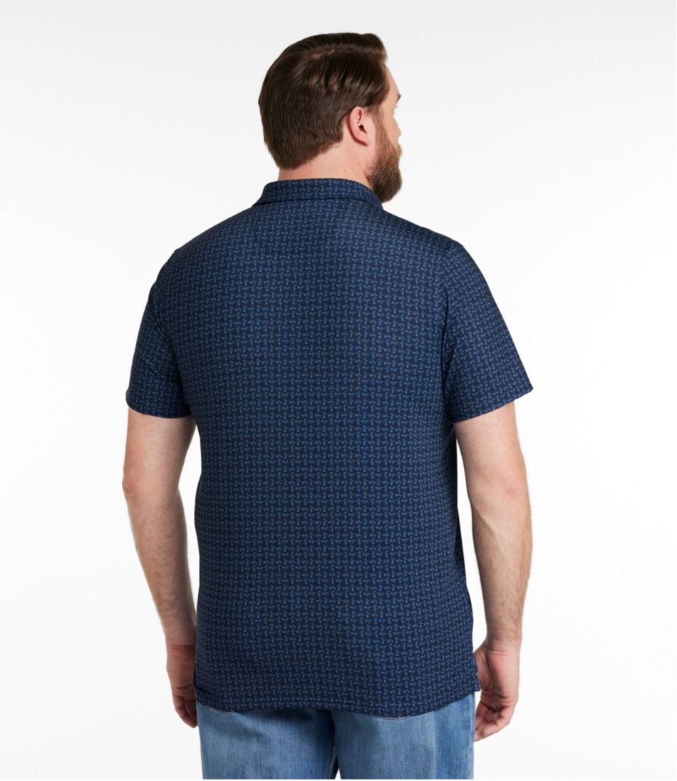Men's Comfort Stretch Performance® Party Polo, Slightly Fitted, Short-Sleeve, Print - L.L.Bean Trusted
