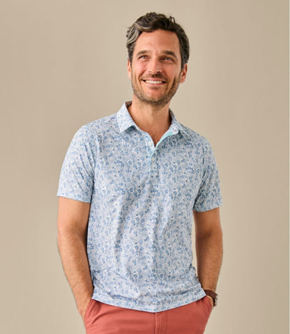 Men's Comfort Stretch Performance® Party Polo, Slightly Fitted, Short-Sleeve, Print - L.L.Bean Trusted