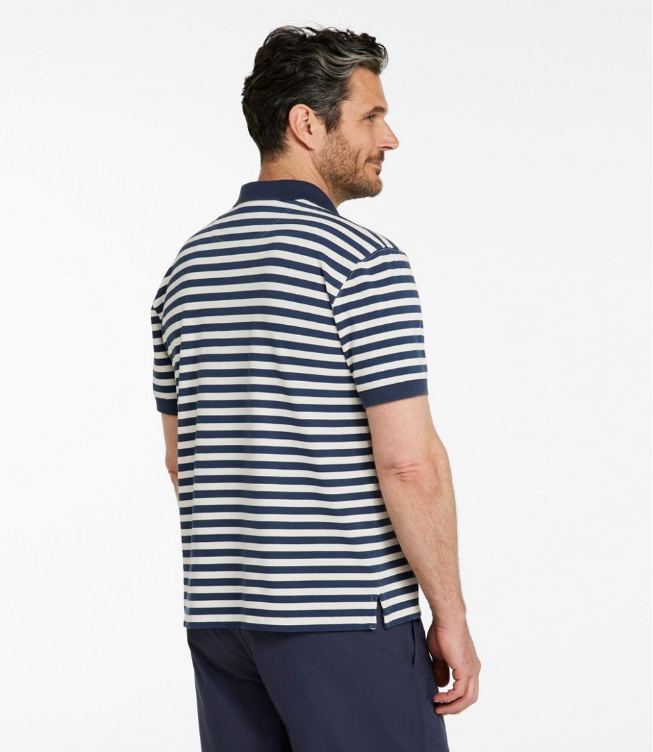 Men's Casco Bay Rugged Polo, Short-Sleeve, Stripe - L.L.Bean Exclusive