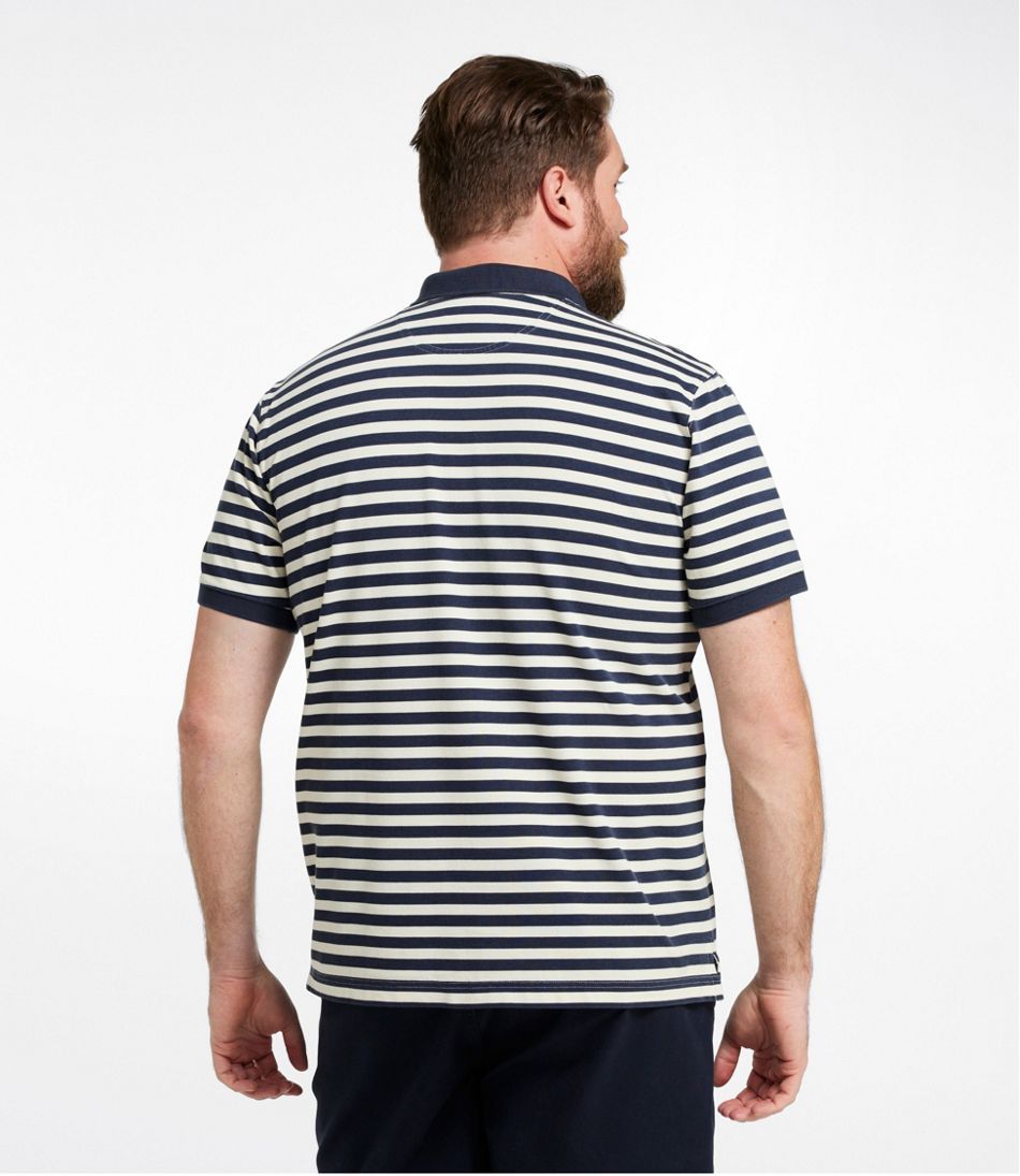 Men's Casco Bay Rugged Polo, Short-Sleeve, Stripe - L.L.Bean Exclusive