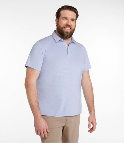 Men's Comfort Stretch Performance® Party Polo, Slightly Fitted, Short-Sleeve, Stripe - L.L.Bean Value