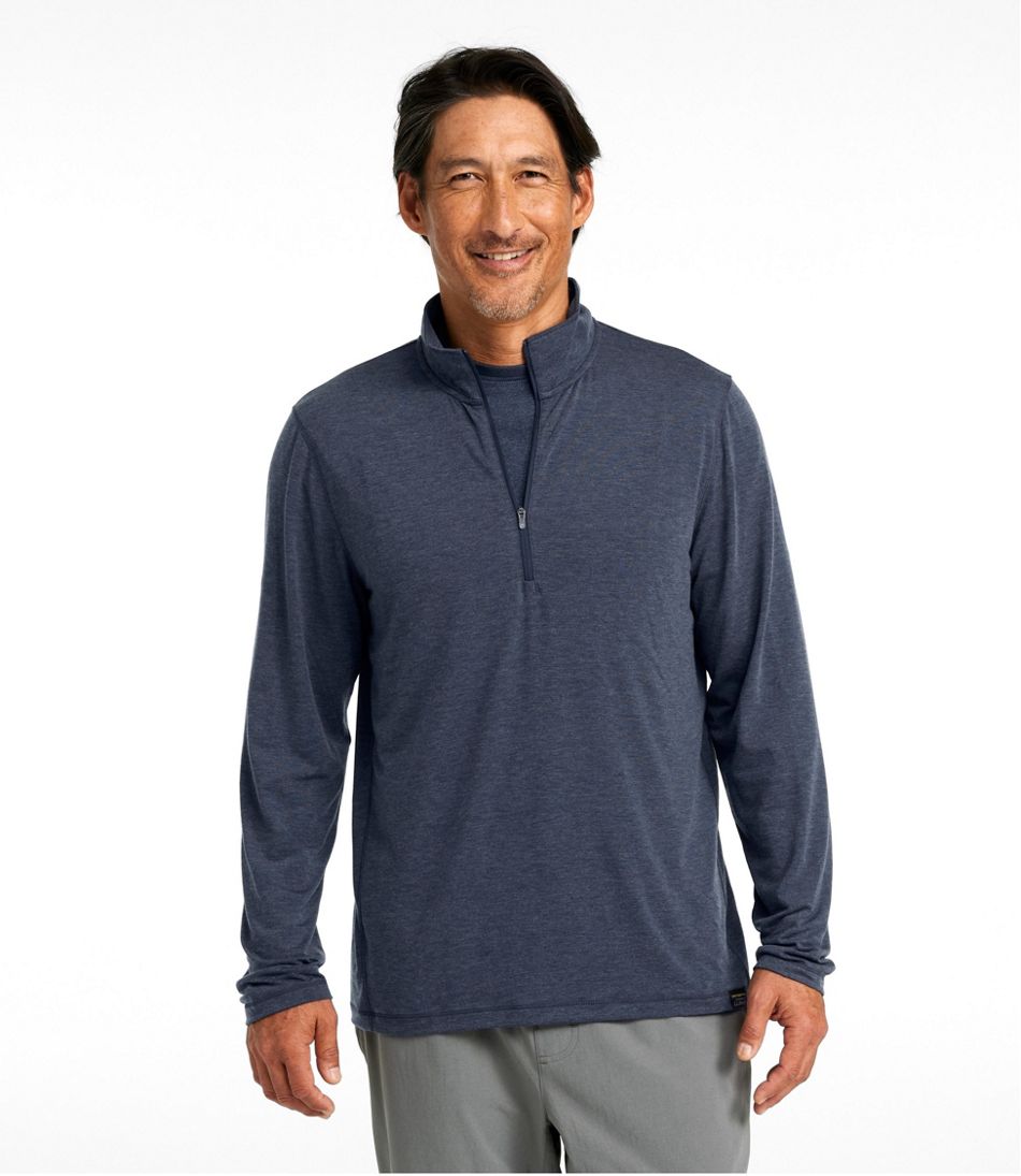 Men's Everyday SunSmart® Tee, Long-Sleeve Quarter-Zip - L.L.Bean Great Value