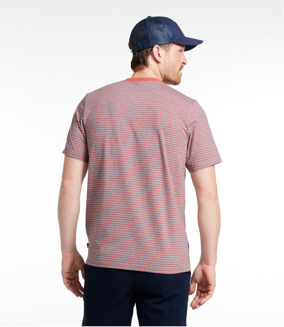 Men's Comfort Stretch Performance® Pima Pocket Tee, Short-Sleeve, Stripe - L.L.Bean Latest