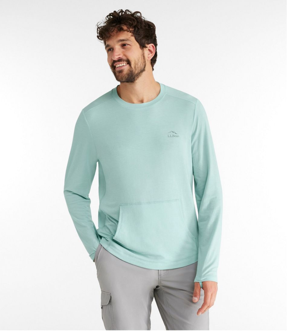 Men's Tropicwear Comfort Crew, Long-Sleeve - L.L.Bean Popular