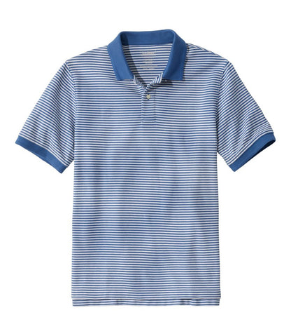 Men's Premium Double L® Polo, Banded Short-Sleeve Without Pocket Stripe - L.L.Bean Exclusive