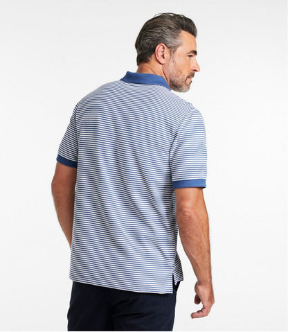 Men's Premium Double L® Polo, Banded Short-Sleeve Without Pocket Stripe - L.L.Bean Exclusive