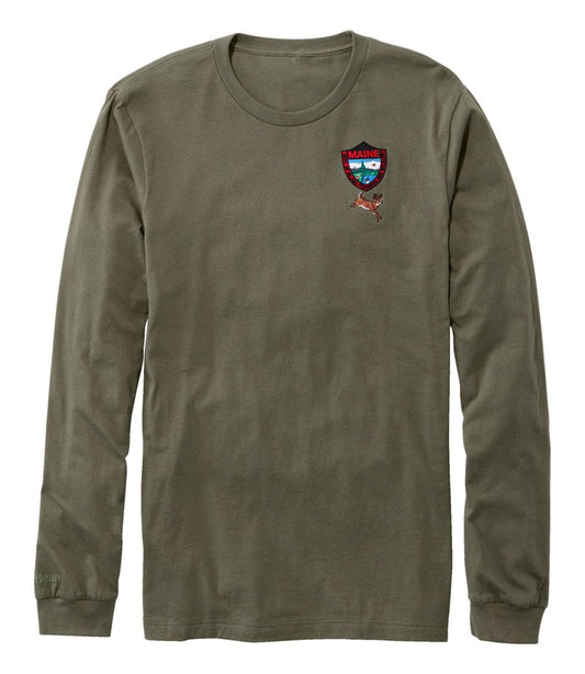 Men's MIF&W Tee, Long-Sleeve White-Tailed Deer - L.L.Bean Latest