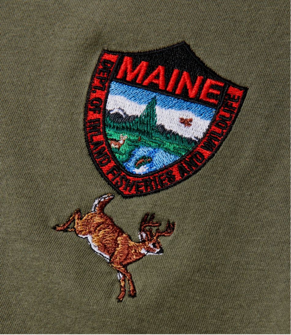 Men's MIF&W Tee, Long-Sleeve White-Tailed Deer - L.L.Bean Latest