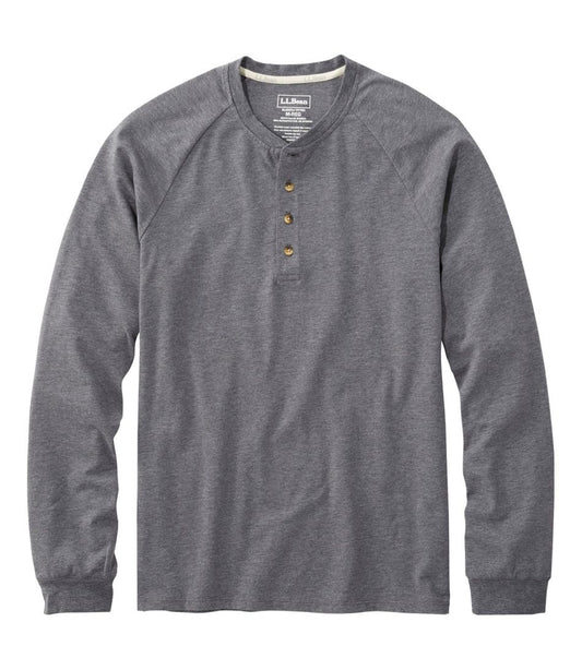 Men's Comfort Stretch Pima Tee Shirt, Long-Sleeve Henley - L.L.Bean Top Pick