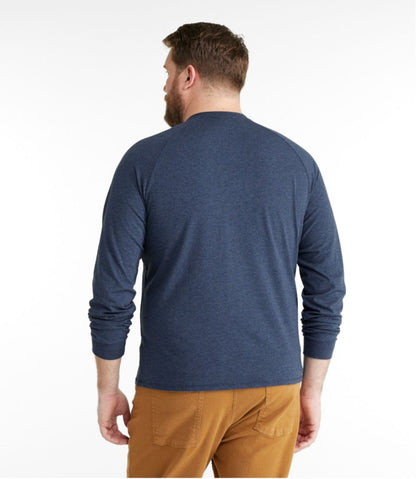 Men's Comfort Stretch Pima Tee Shirt, Long-Sleeve Henley - L.L.Bean Top Pick