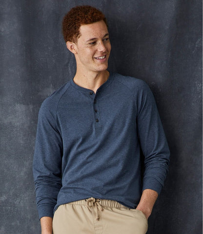 Men's Comfort Stretch Pima Tee Shirt, Long-Sleeve Henley - L.L.Bean Top Pick