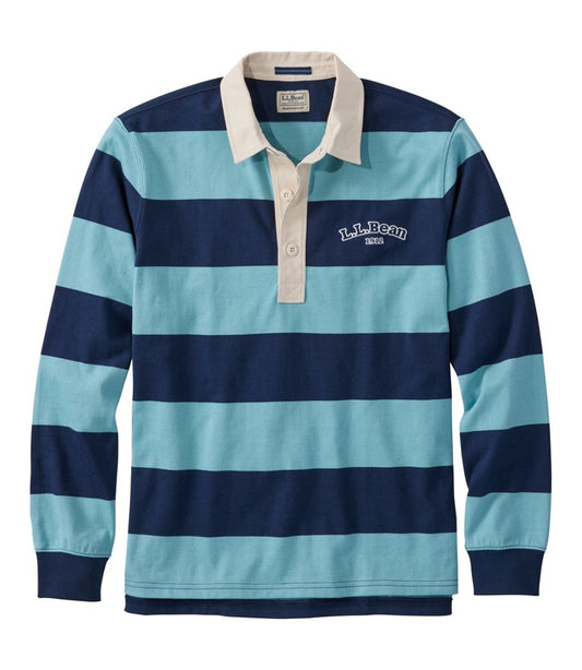 Men's Bean's Vintage Soft Rugby, Stripe Embroidered - L.L.Bean Premium