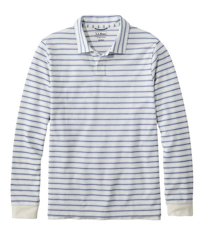Men's Comfort Stretch Performance® Polo, Long-Sleeve, Stripe - L.L.Bean Featured