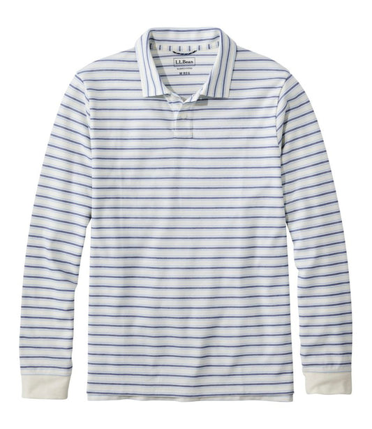 Men's Comfort Stretch Performance® Polo, Long-Sleeve, Stripe - L.L.Bean Featured