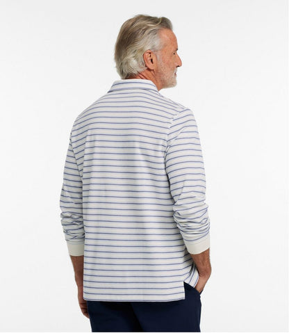 Men's Comfort Stretch Performance® Polo, Long-Sleeve, Stripe - L.L.Bean Featured