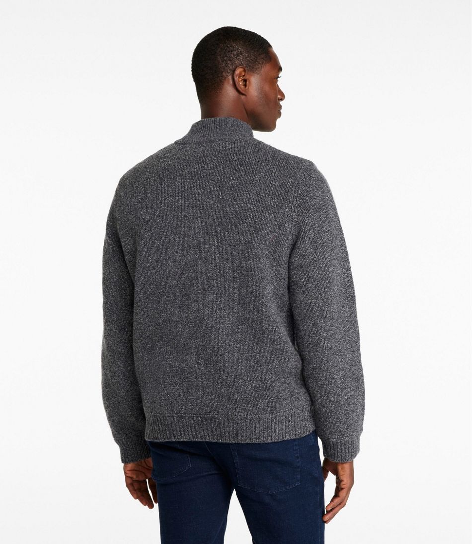 Men's L.L.Bean Classic Ragg Wool Sweater, Full-Zip Flannel-Lined - L.L.Bean Trending