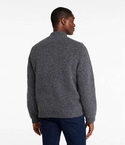 Men's L.L.Bean Classic Ragg Wool Sweater, Full-Zip Flannel-Lined - L.L.Bean Trending