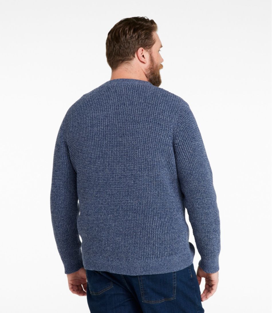 Men's L.L.Bean Organic Cotton Waffle Sweater, Henley - L.L.Bean Signature