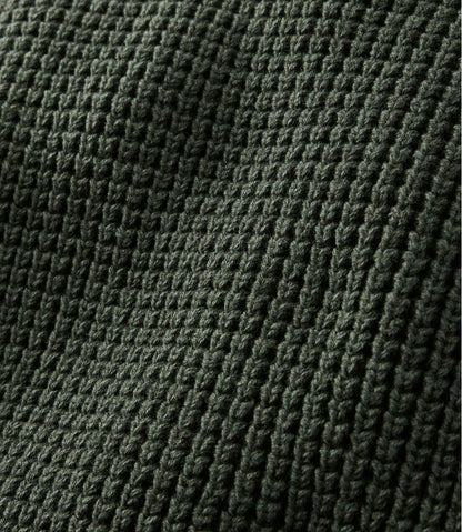 Men's L.L.Bean Organic Cotton Waffle Sweater, Henley - L.L.Bean Signature