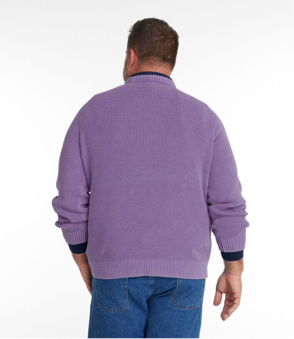 Men's Sunwashed Textured Cotton Sweater, Crewneck - L.L.Bean Everyday