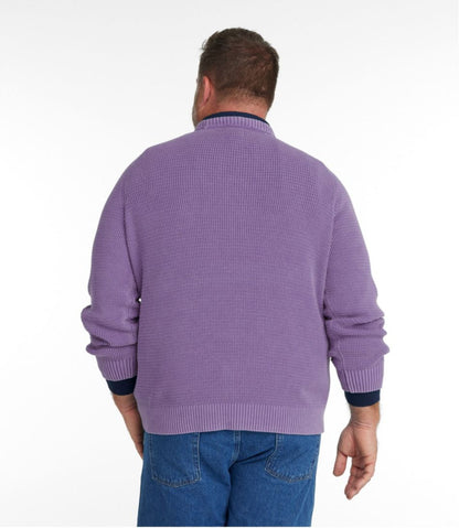 Men's Sunwashed Textured Cotton Sweater, Crewneck - L.L.Bean Everyday