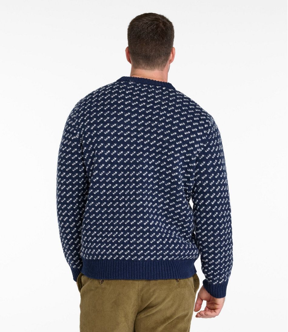 Men's Bean's Classic Ragg Wool Sweater, Crewneck, Bird's-Eye - L.L.Bean Great Value