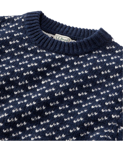 Men's Bean's Classic Ragg Wool Sweater, Crewneck, Bird's-Eye - L.L.Bean Great Value