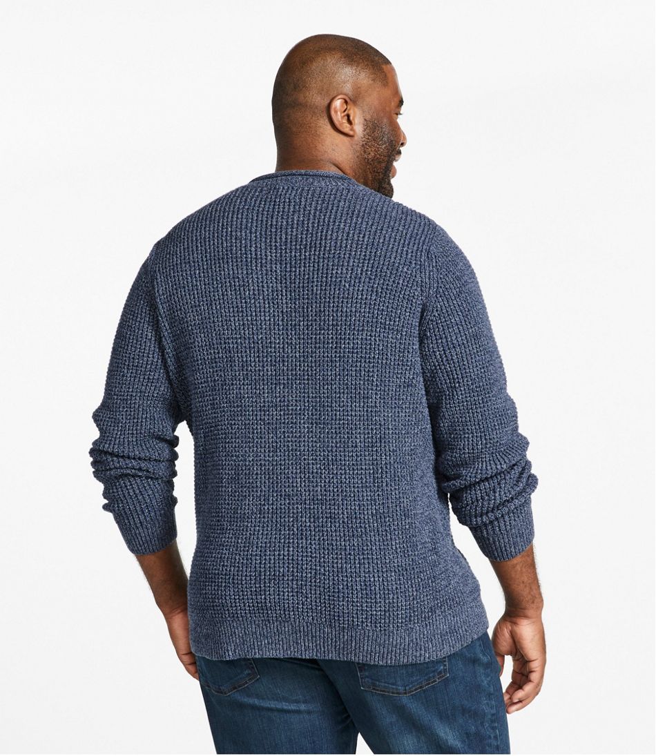 Men's L.L.Bean Organic Cotton Waffle Sweater, Rollneck Crew - L.L.Bean Latest