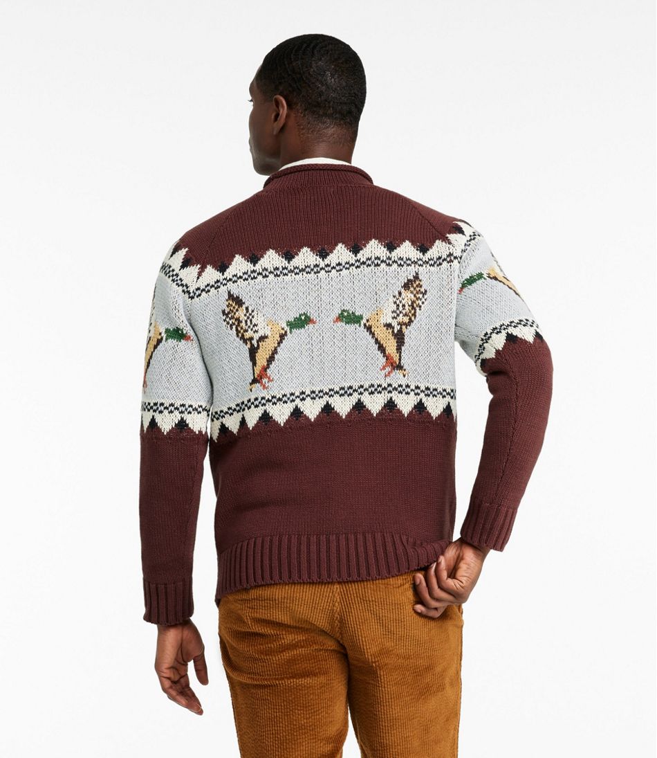 Men's Signature Organic Cotton Rollneck Sweater, Fair Isle - L.L.Bean New