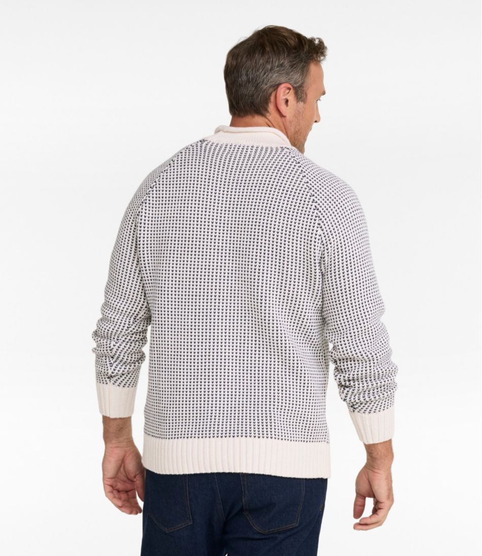 Men's Signature Organic Cotton Rollneck Sweater, Fair Isle - L.L.Bean New